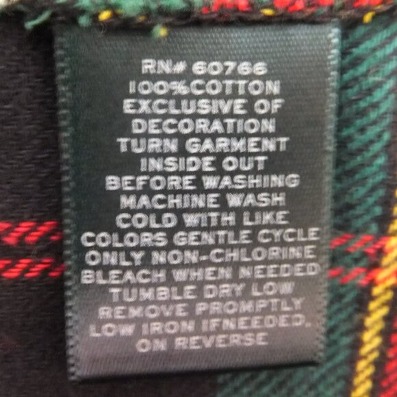 Lauren Ralph Lauren Sleep Shirt Womens Large Plaid 100% Cotton - Picture 6 of 6